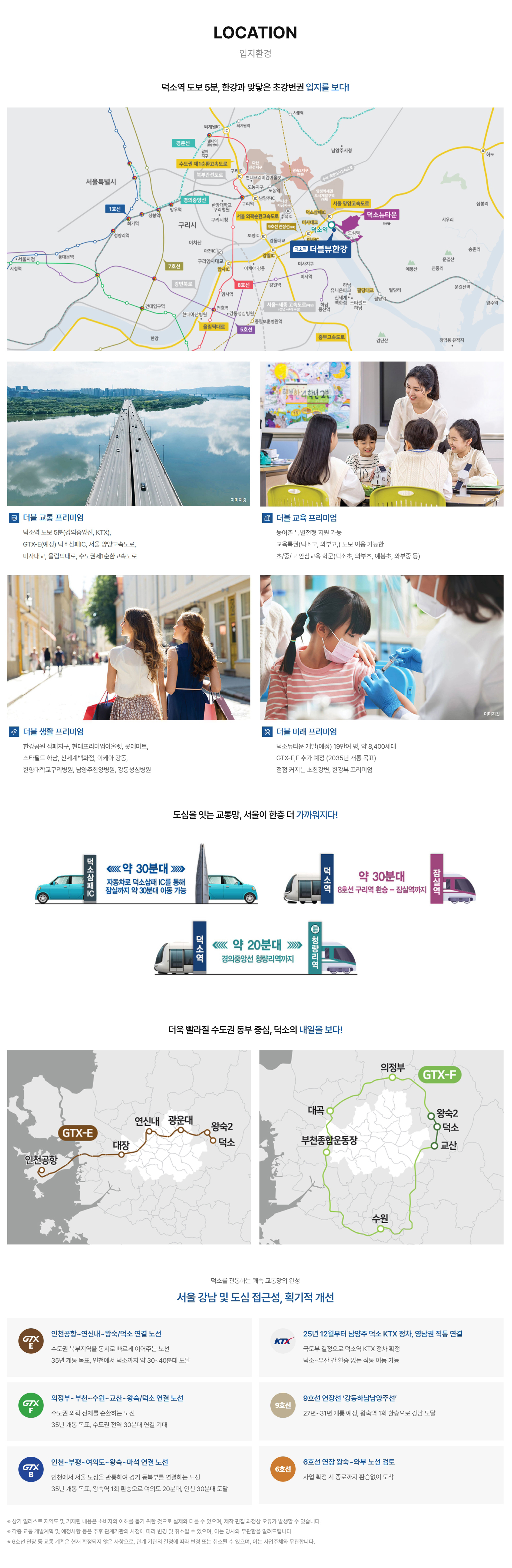 덕소역 더블뷰 한강 위치 입지환경 교통환경 안내